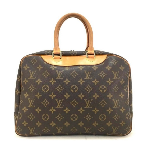LOUIS VUITTON Deauville Boston Bag LIKE NEW! Monogrammed - Picture 11 of 12